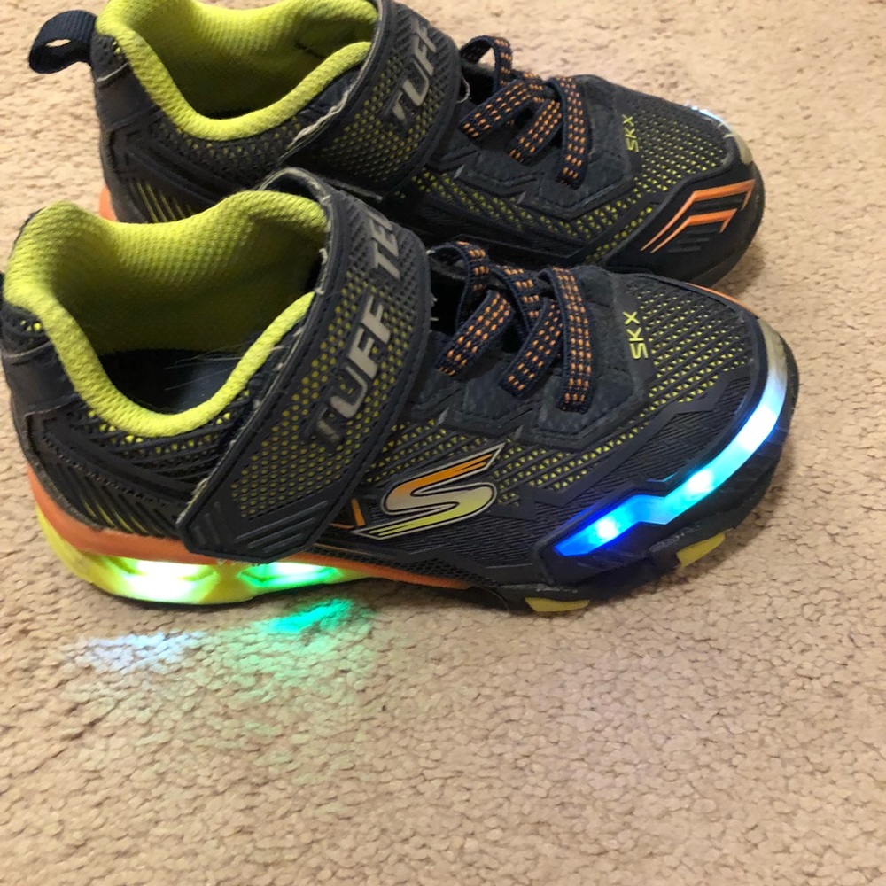 Boys Skechers S-Lights Sneakers Light Up